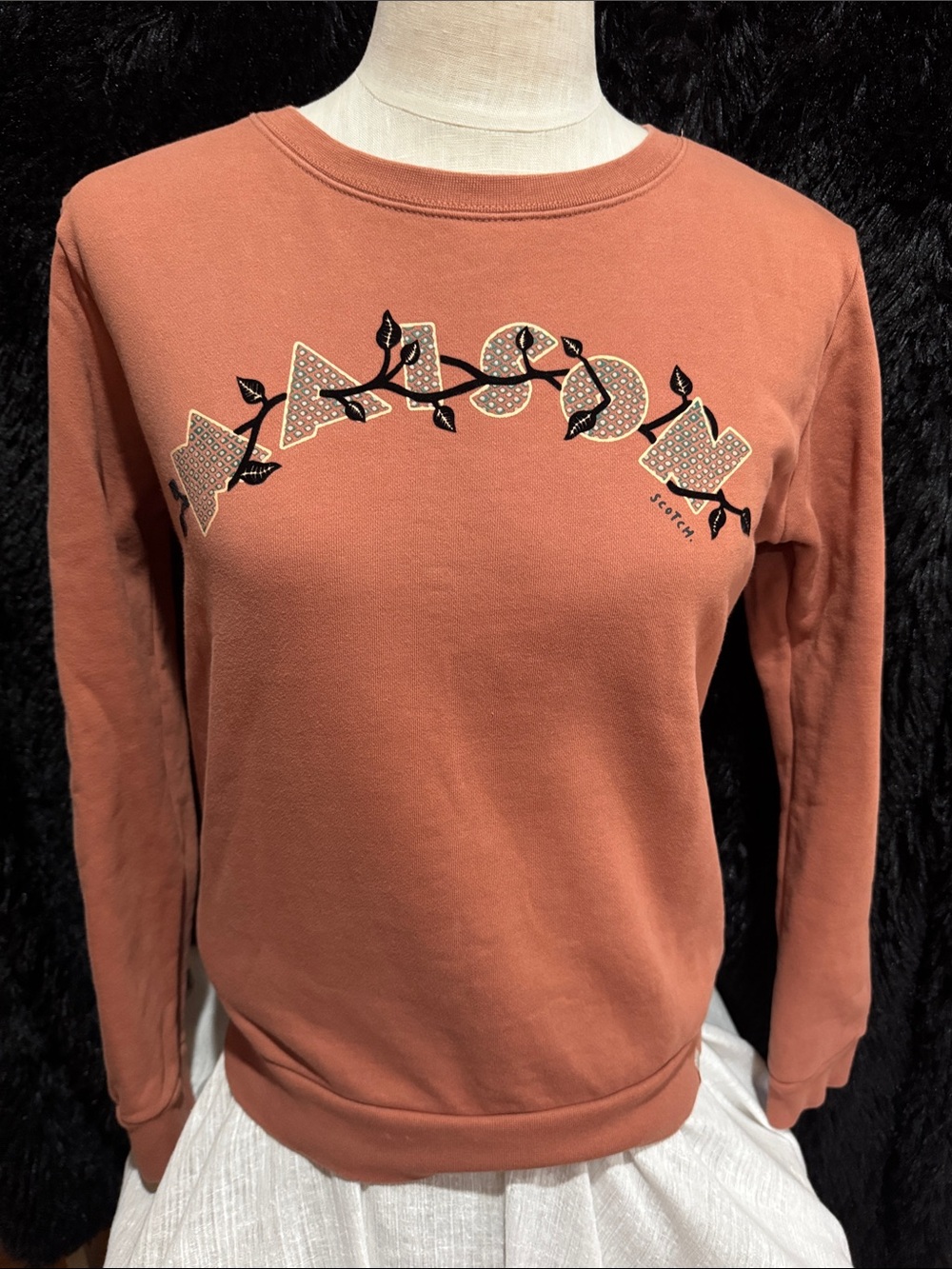 Scotch & Soda Terracotta Crewneck Sweatshirt